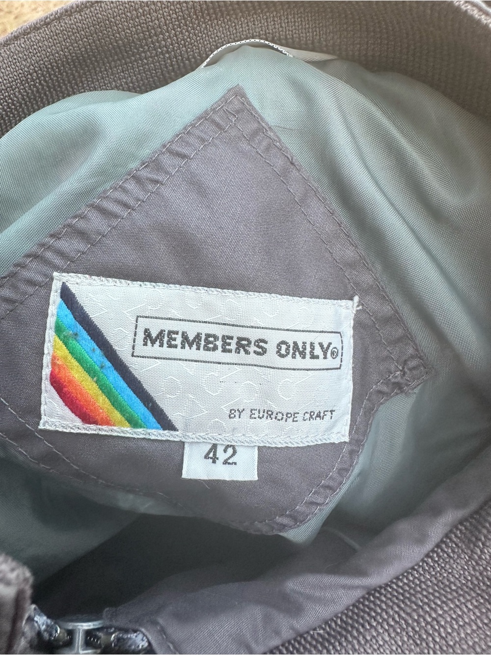 Vintage Members Only Gray Racer Jacket - Picture 2 of 5